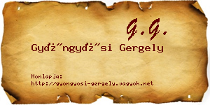 Gyöngyösi Gergely névjegykártya